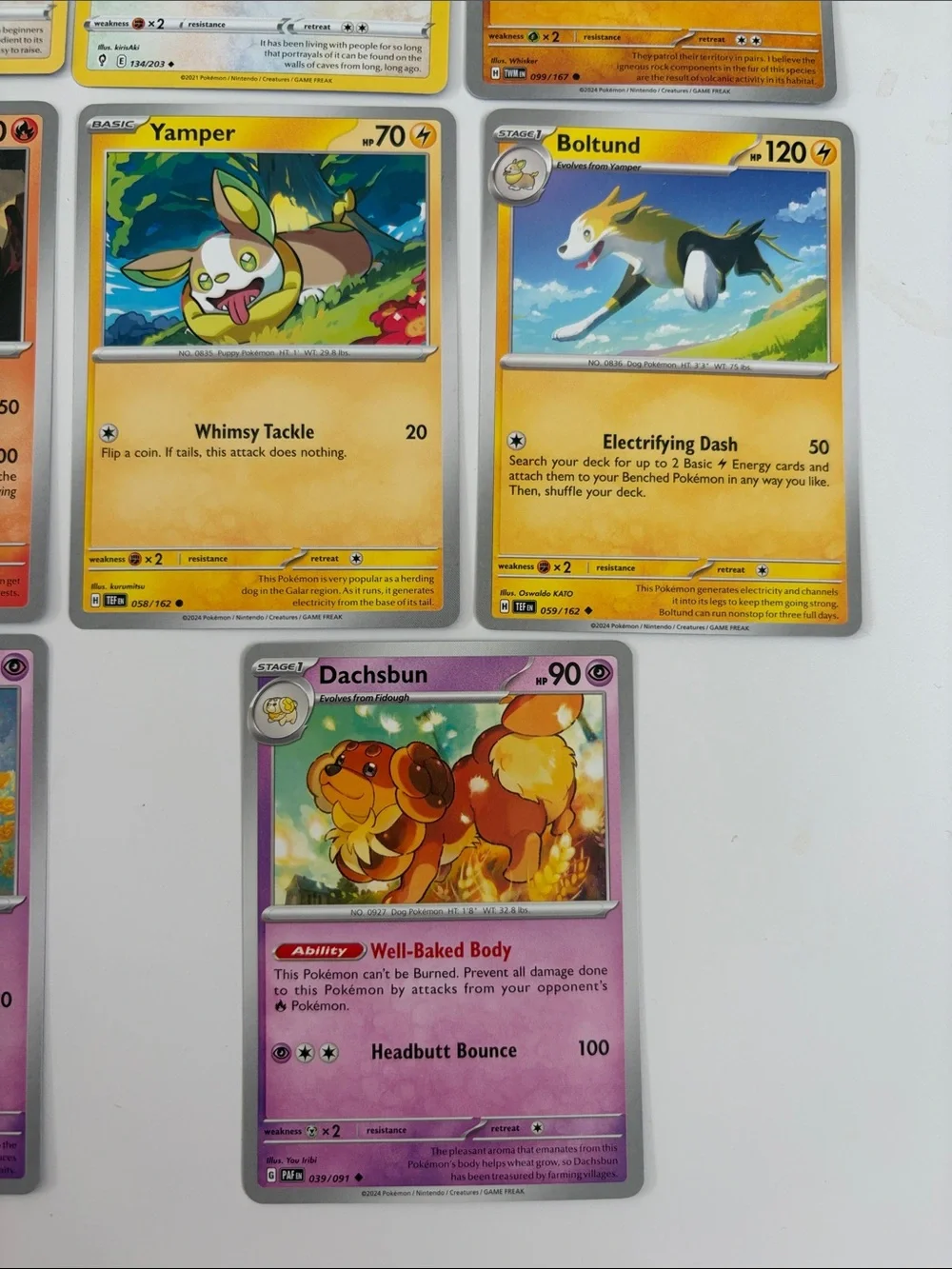 🐶 Dog Pokémon Card Lot | Mabosstiff Houndoom Growlithe Rockruff Yamper ✨5/$25✨